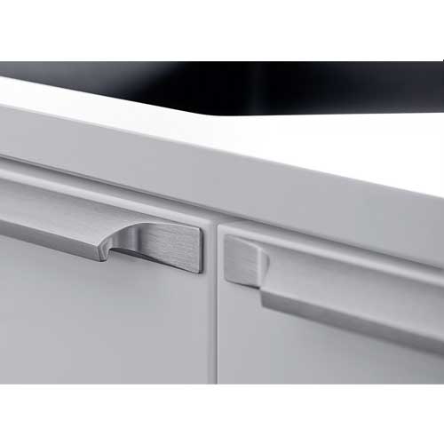 Aluminum Inox Look Cabinet Handles