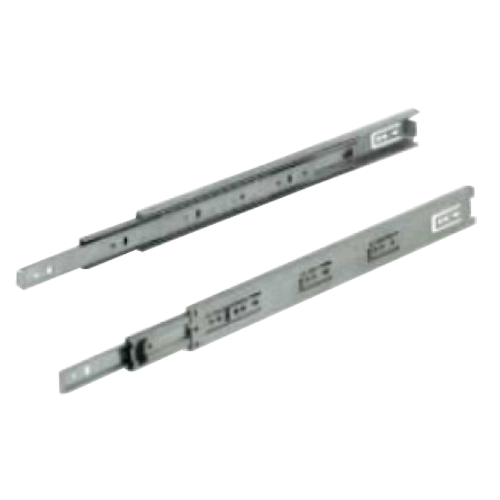 Drawer Runners Ball Bearing Slides Side Mounted Full Extension - 550mm - Zinc Plated Finish - Load Capacity - 30kg