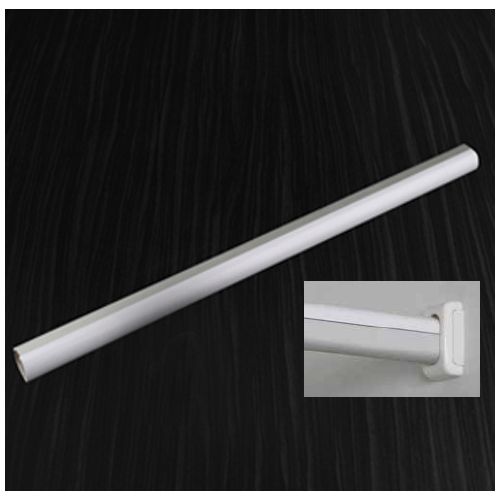 Aluminum Oval Rod Hanging with White plastic Strip - Noise Reduction in ...