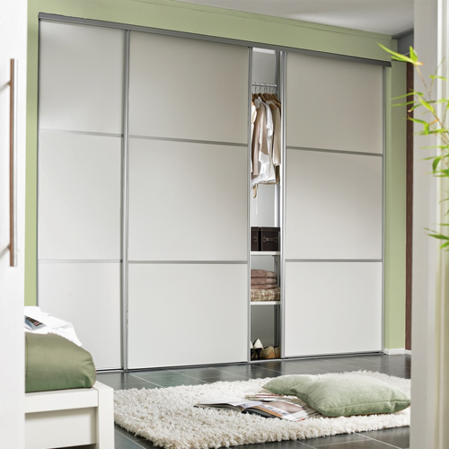 Wardrobe Sliding Fitting For 3 Doors Overlap 70 Kg With 3 Mtr