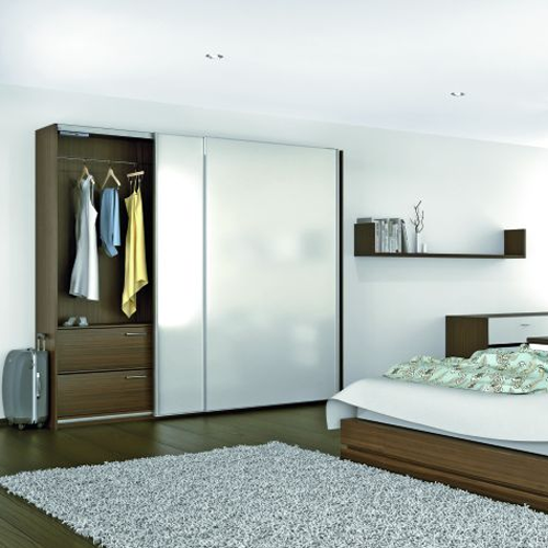 Wardrobe Sliding Fitting for 2 Doors (Overlap) Soft Close & Self Close