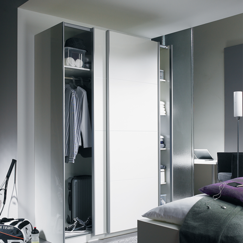 Buy Wardrobe Sliding Fitting for 2 Doors (Overlap) with Soft Close