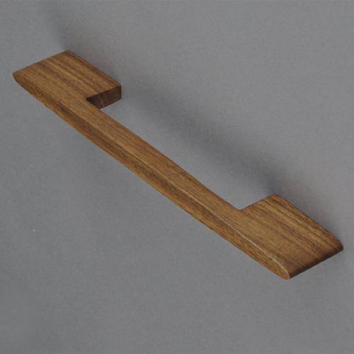 LATITUDE - Wooden Cabinet Handle - 160mm- Walnut clear lacquered Finish  Online in India
