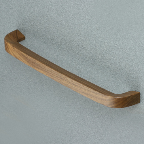 Epoch Light 160 Wooden Cabinet Handle 160mm Walnut Clear