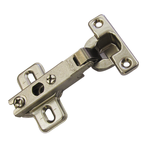 Buy Furniture Hinge With Mounting Plate Stainless Steel Finish Online