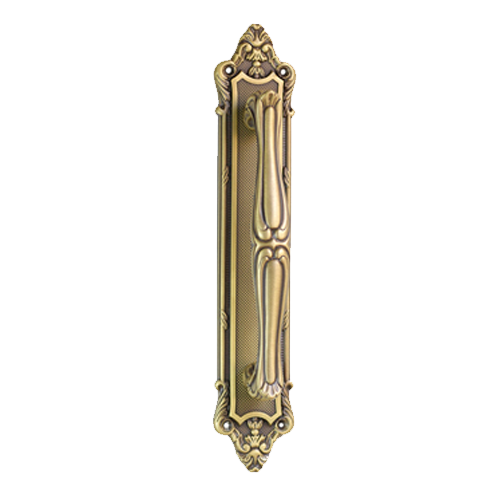 Buy Door Pull Handle on Plate - Gold Plated Finish Online in India ...