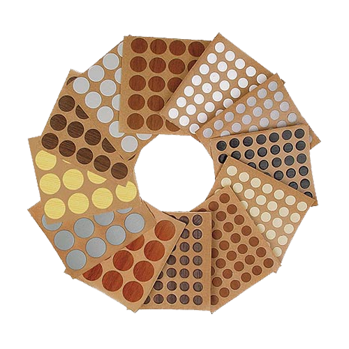 Shelf - Adhesive - PVC Screw - Cap 12mm