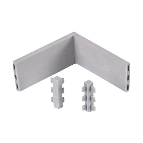 Two Side Connector - Grey - 90mm