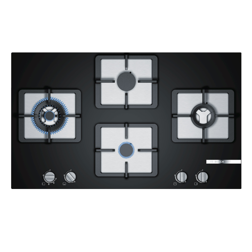 Buy Bosch 4 Gas Glass hob 90 cm Black India Benzoville