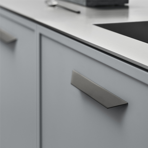 Furnipart Cabinet Handle - Brushed steel - Model Accent - 200 mm