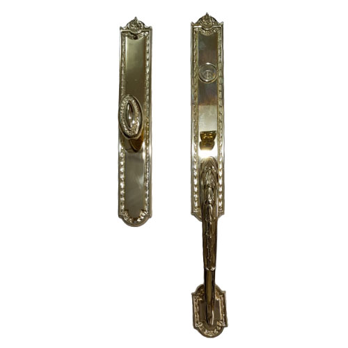 Buy Lavinia Door Entrance Set Polished Brass Finish Online in India