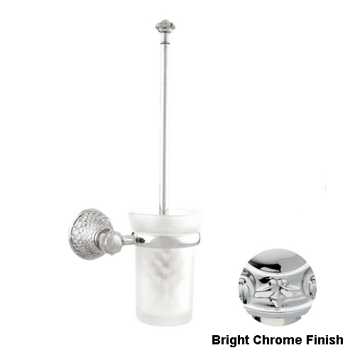 Buy Online Toilet brush holder Bright chrome Finish Online in