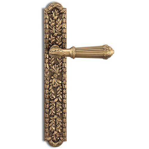 Doha Lever Handle On Plate in Bronze Finish