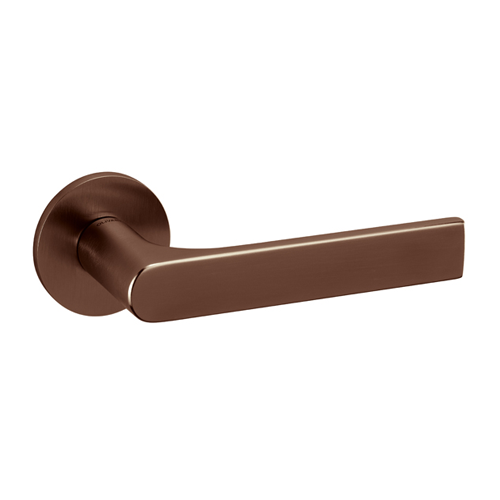 GLORIA Door Handle With Yale Key Hole ( Right ) - Brass - Super Bronze Satin Finish