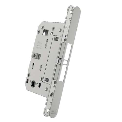 Touch & Close, Magnetic Lock Body Matt Black Finish - 60mm - Backset for Wooden Door