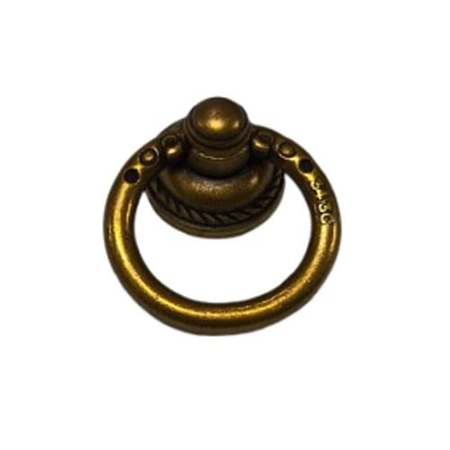 Cabinet Ring Knob - Natural Bronze Finish