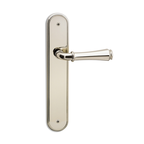 PITTI Lever Handle on Plate - Satin Champagne gold plated Finish