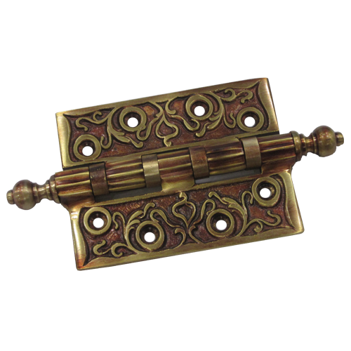 Brass Door Hinge - 5" - Silver Finish