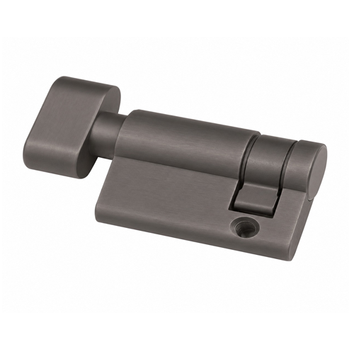 Half Cylinder Lock with Knob - 40mm - Anthracite FInish