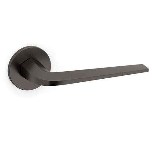 SIX Door Handle With Yale Key Hole - Super Anthracite Satin Finish