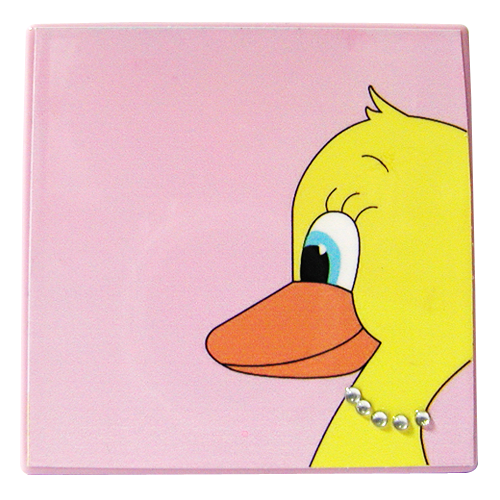 Buy Kids Duck Decorative - Pink Colour with Strass Stone Finish in India