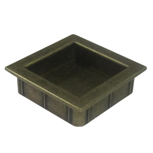 Cabinet Flush Handle - 56mm - Antique Brass