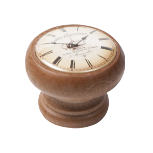 Honey Colour Wood Clock Knob