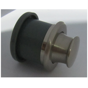 Push knob lock - ABS-plastic - Stainless Steel Finish - Size - 30mm