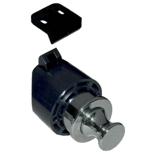 MOBY Push knob with Latch - Stainless Steel Finish