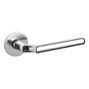 VIRGOLA Door Handle - Brass - Matt Chrome Finish