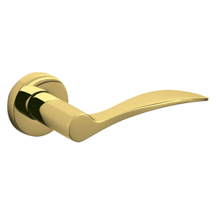 AGATA D Door Handle - Brass - Bright Super Gold Finish