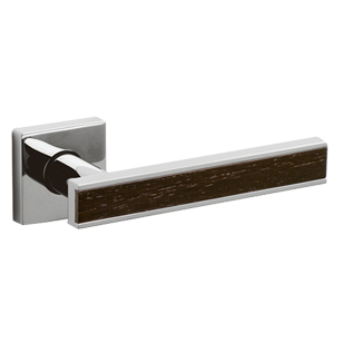 EDGE Door Handle - Brass - Bright Chrom