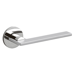 OPEN Door Handle  - Brass - Matt Chrome Finish