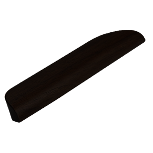 Archive Wooden Cabinet Handle Ash Stained & lacquered Black Finish 192mm