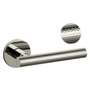 ATENA RANK Door Handle - Brass - Super Nickel Bright Finish