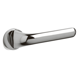 POLO Door Handle - Brass - Bright Chrome Finish