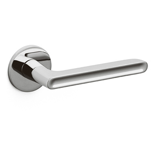LUCY Door Handle - Brass - Bright Chrome Finish
