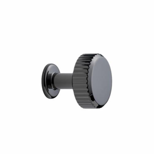 Villa Round - Cabinet Knob - Black Nickel Finish - Size 30mm