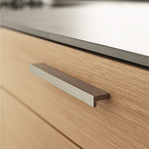 Loop - Profile Cabinet Handle - Inox Look Finish - 1125mm
