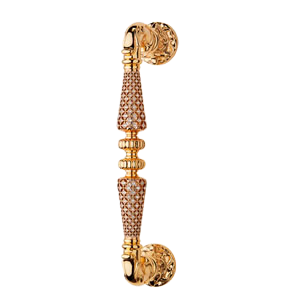 Jewel Door Pull Door Handle - Gold Plated Finish - Size 228mm