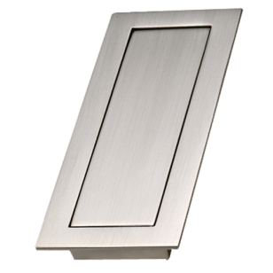 SLIDE - Cabinet Flush Handle - Inox Look Finish - 32mm