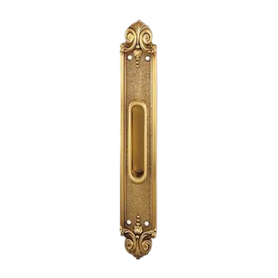 Beirut Flush Door Handle - 288mm - Old Gold Finish