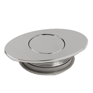 Cabinet Flush Knob -  90mm - Bright Chrome Finish