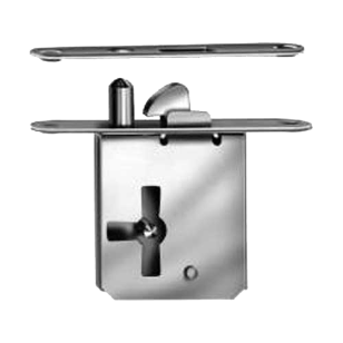 Brass Forend Mortise Lock with Key (Left) - Brass Plated Finish