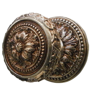 Lione Door Knob with Rose - Polished Si