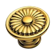 Cabinet Knob - 40mm - Old Gold Finish