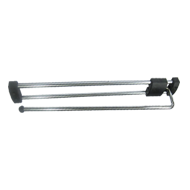 Towel Rack - 40cm - Black Plastic & Chr