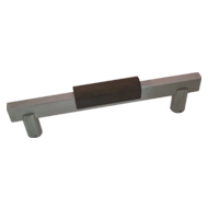 Door Pull Handle - Brown wood with SS F