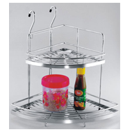 Multipurpose Double Corner Shelf