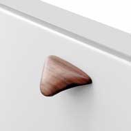 MANTA MINI Cabinet Knob - Wood Walnut l